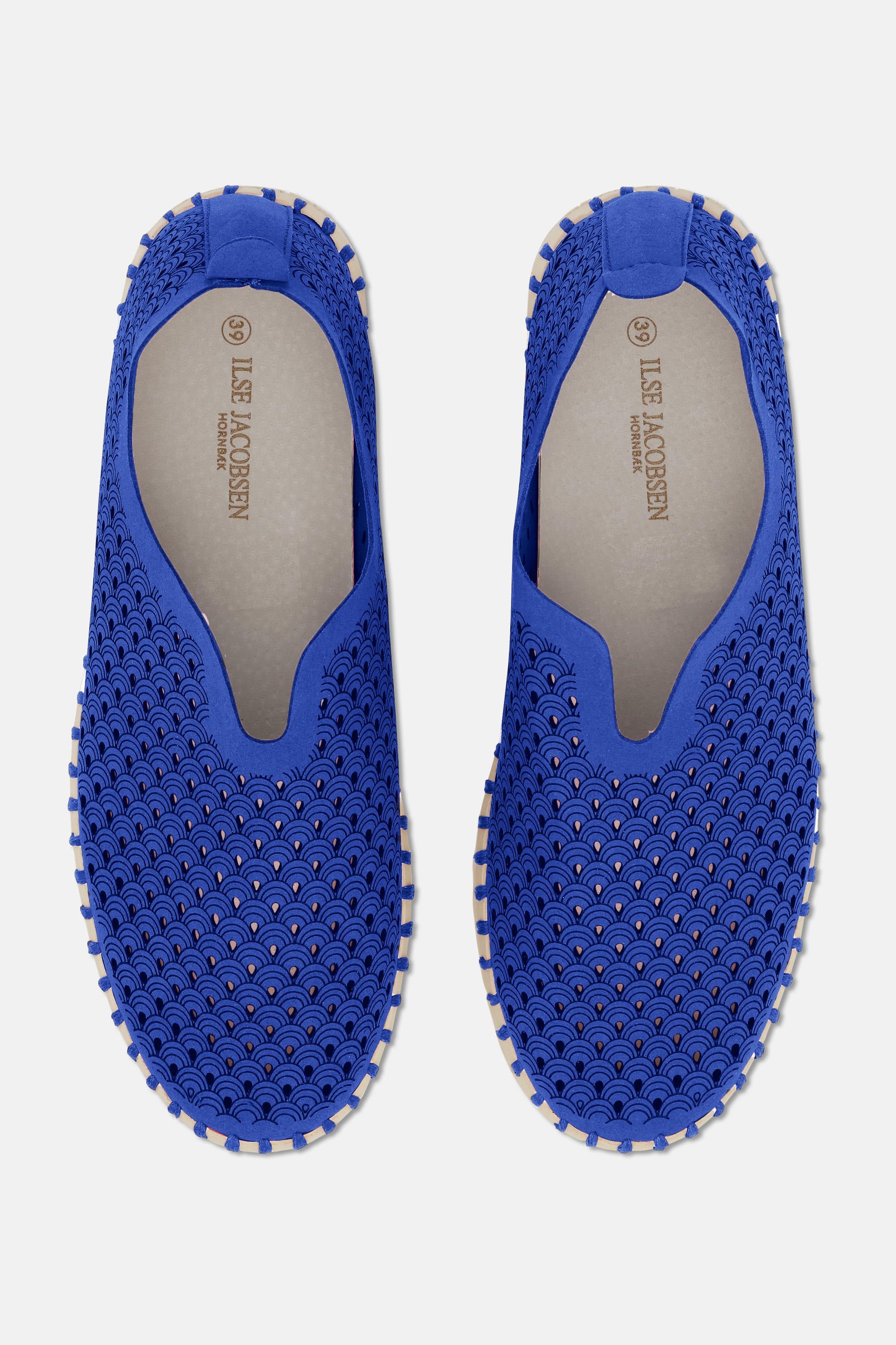 Platform Tulip Slipper - Blue Web